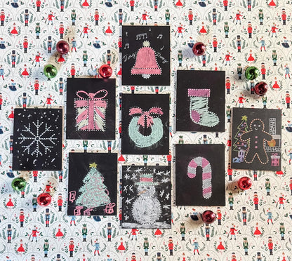 9 Piece Christmas Mini-Board Set