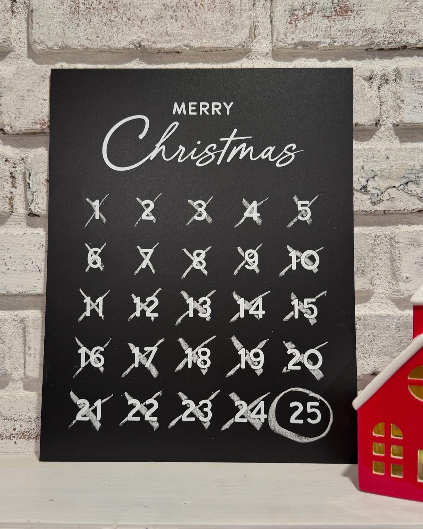 Christmas Countdown Chalkboard