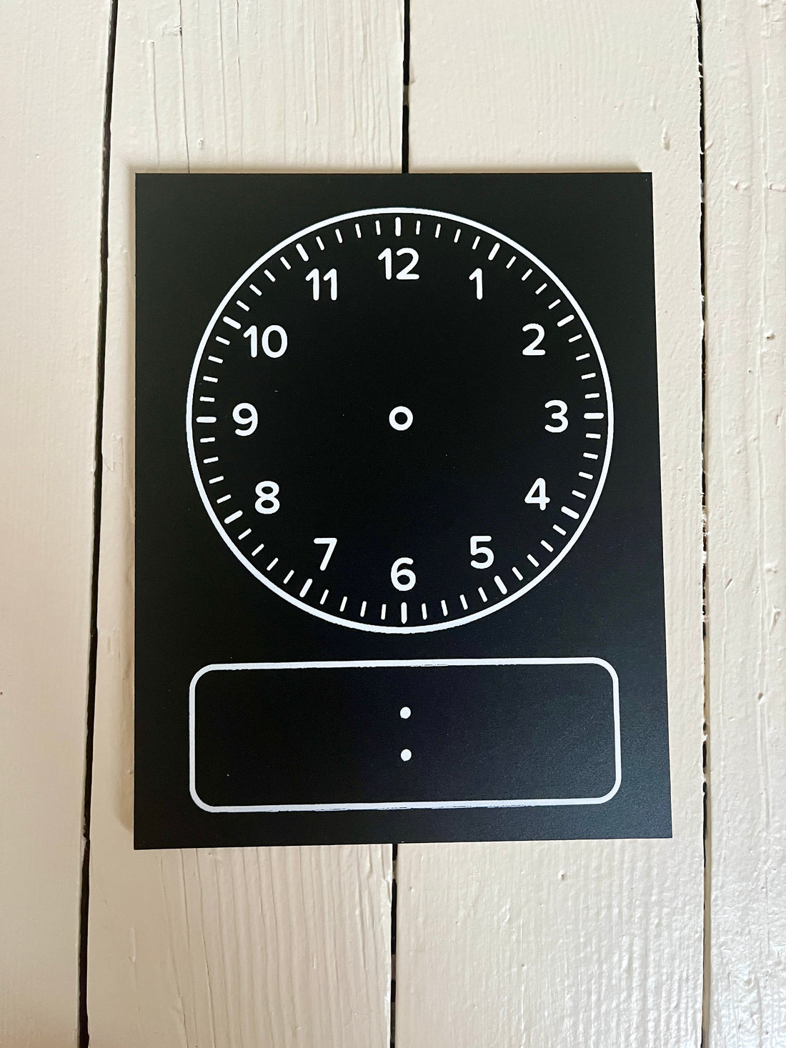 Travel Size Clock Chalkboard