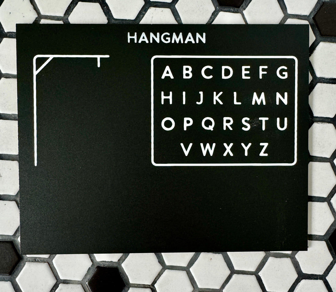 Travel Size Hangman Chalkboard