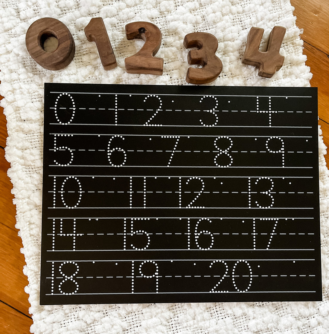 Trace-N-Write Numbers Chalkboard