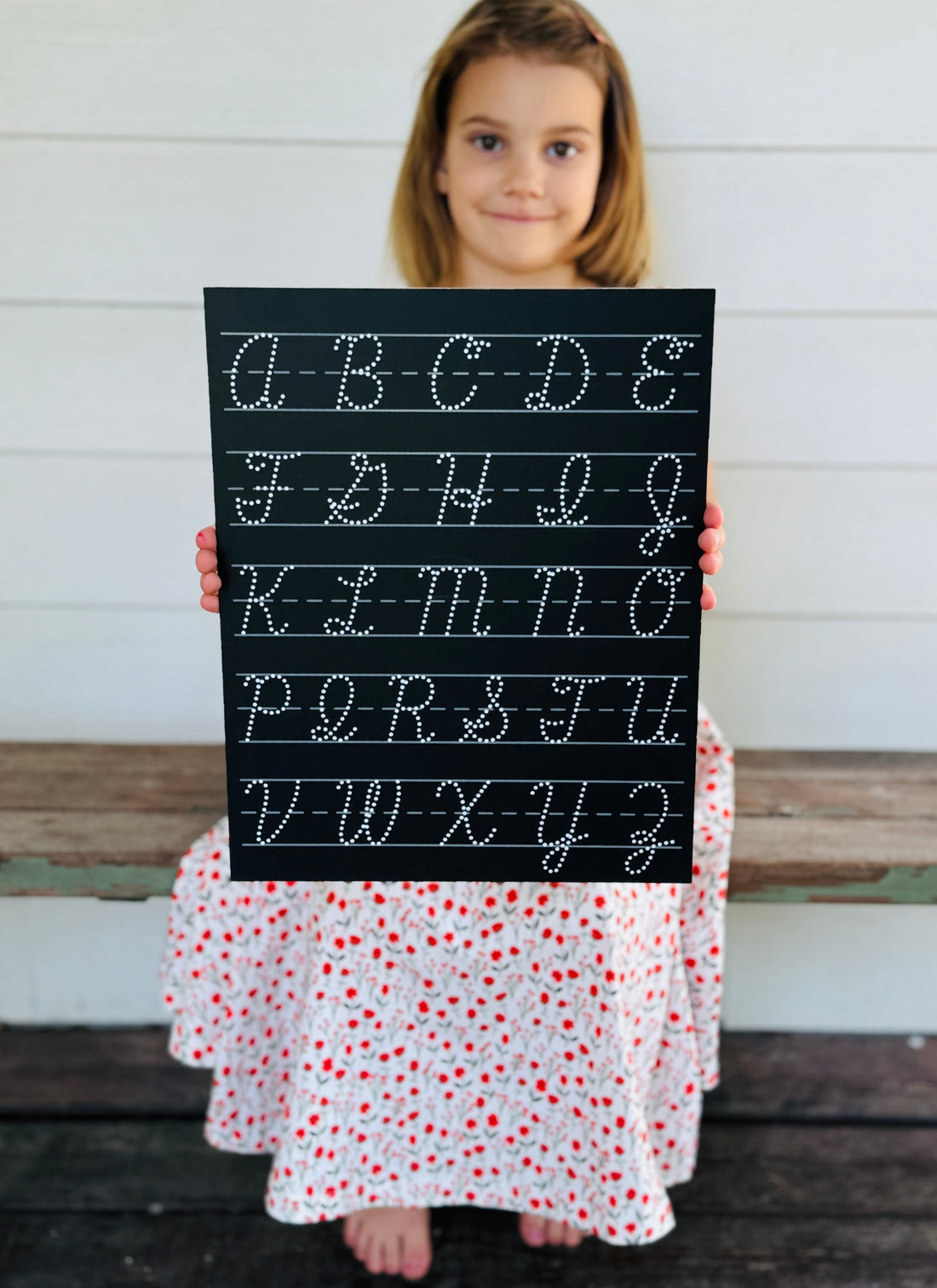 Cursive Uppercase ABC Trace-n-Erase Chalkboard®