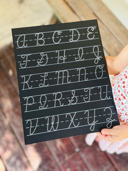 Cursive Uppercase ABC Trace-n-Erase Chalkboard®