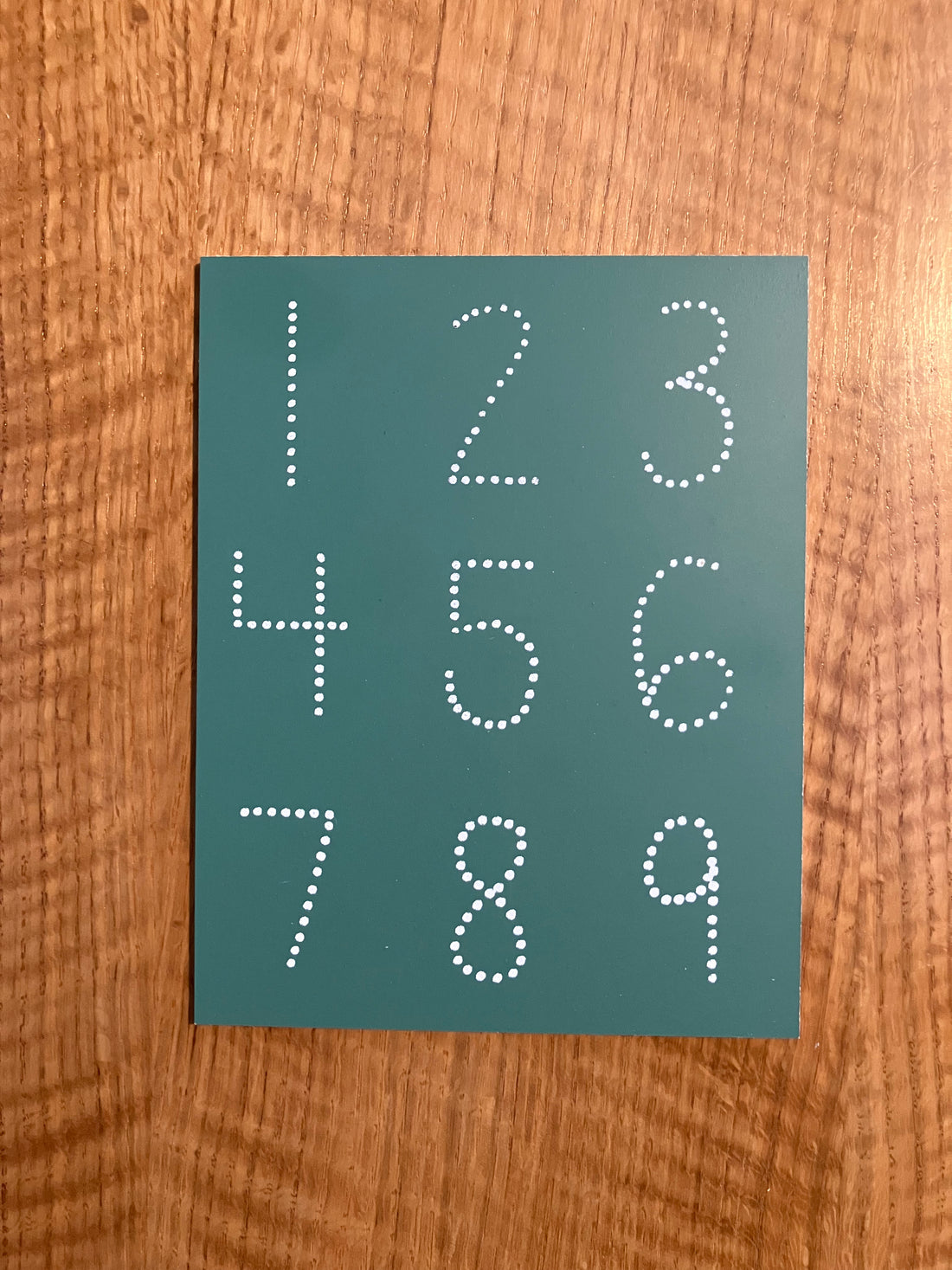 (NQP) Travel Size Numbers Chalkboard (green)