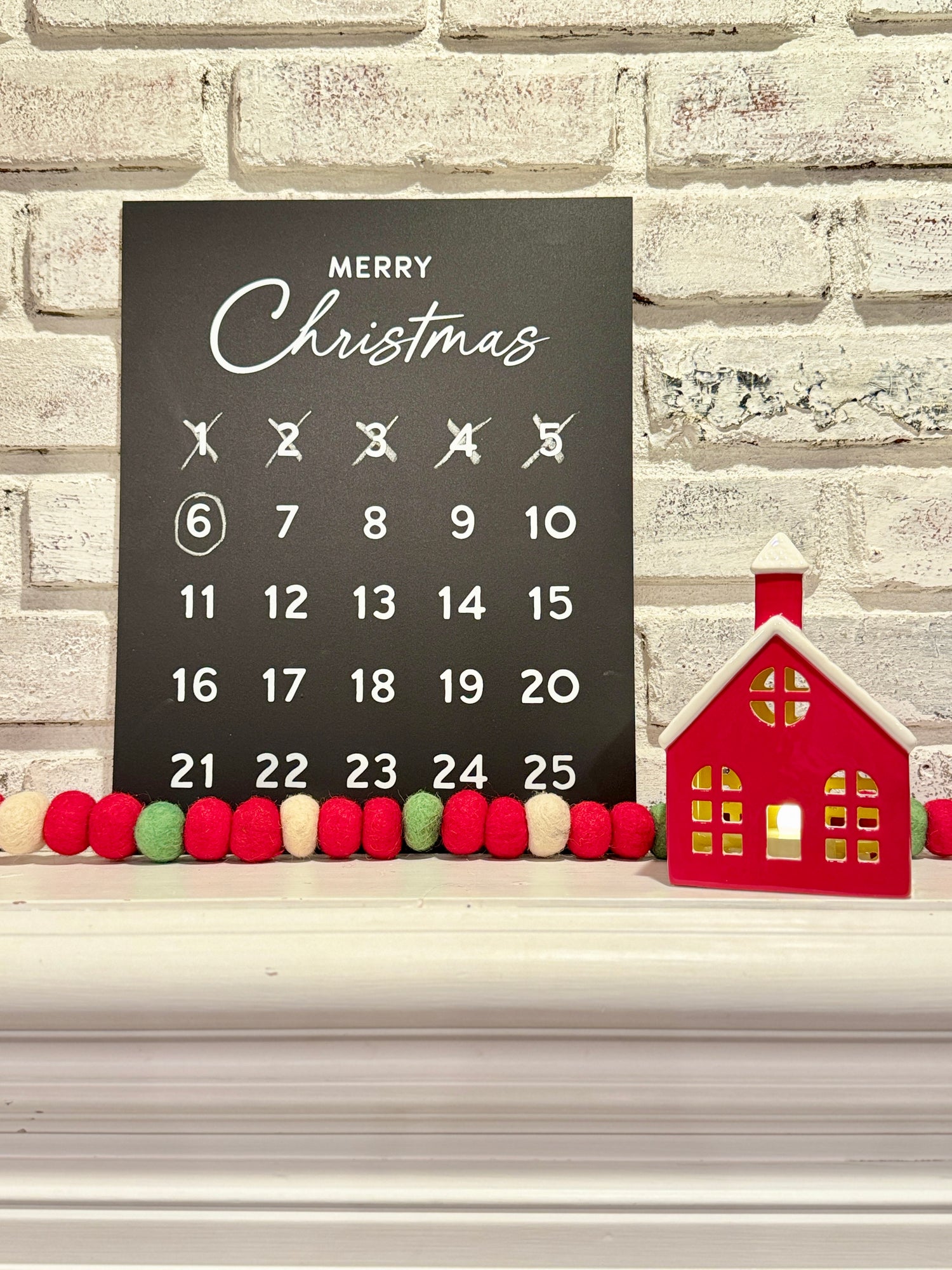 Christmas Countdown Chalkboard