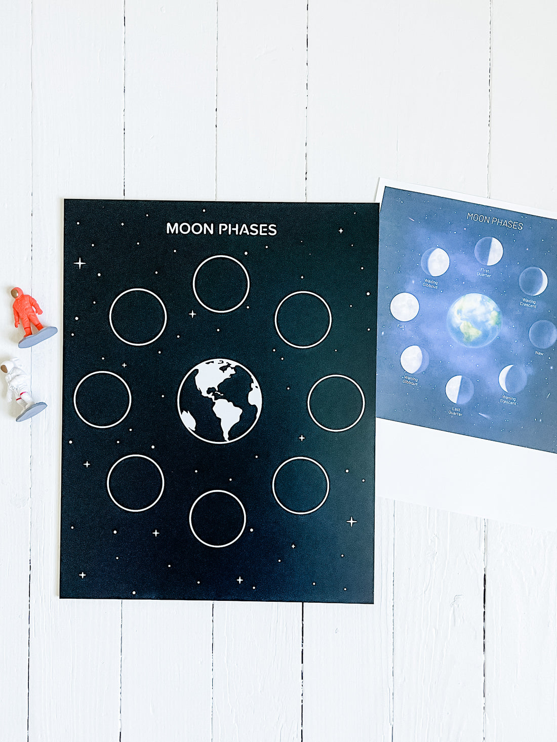 Moon Phases Trace-n-Erase Chalkboard®