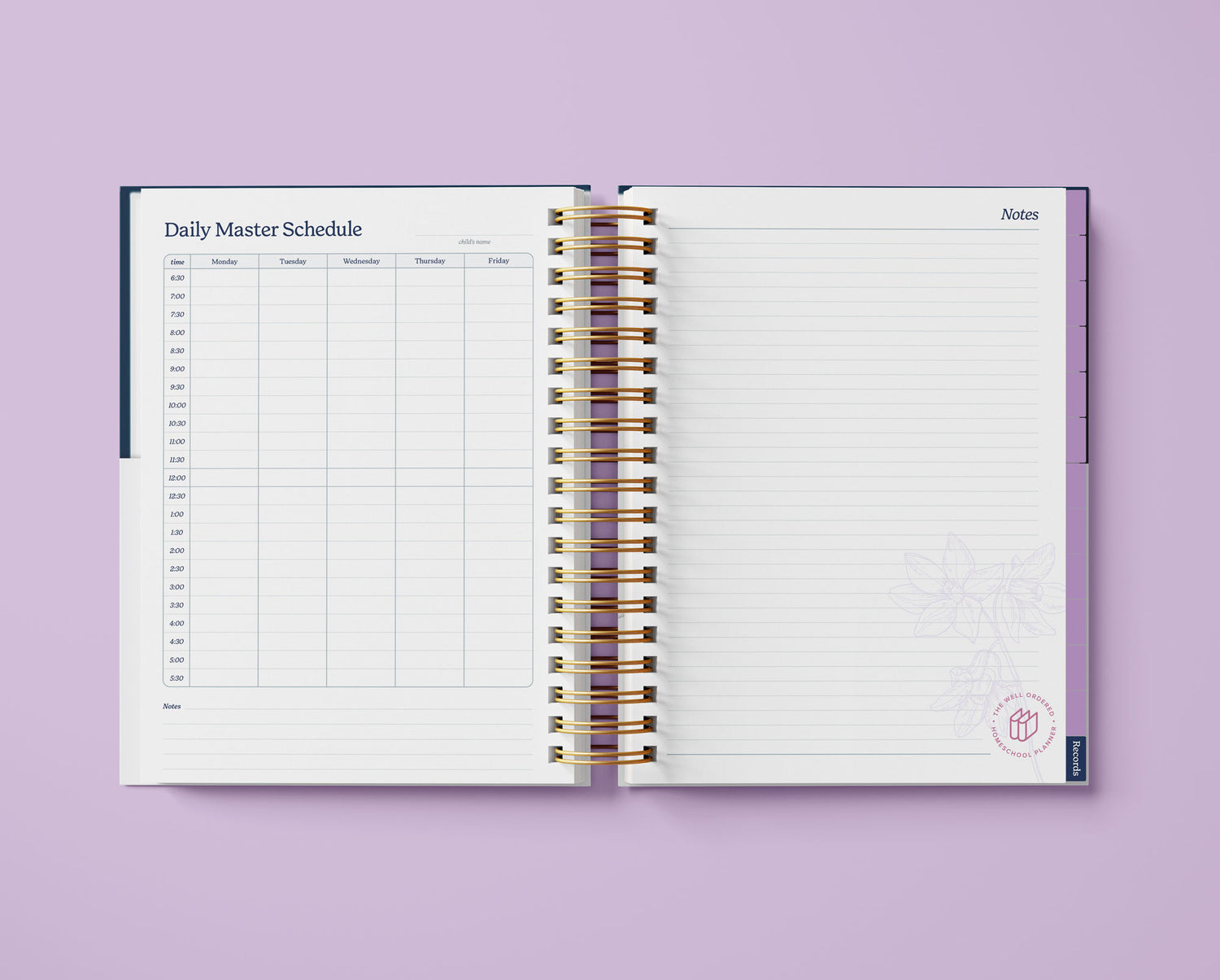 The Well Ordered Homeschool Planner - Undated Edition