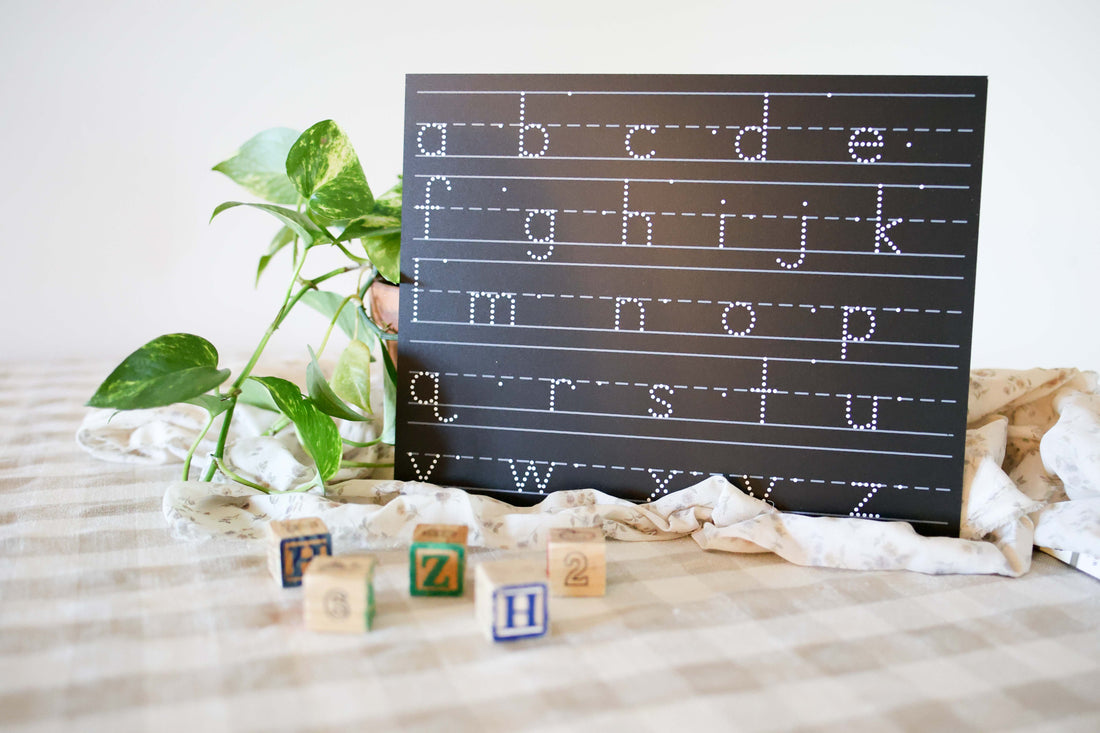 Trace-N-Write Lowercase Alphabet Chalkboard