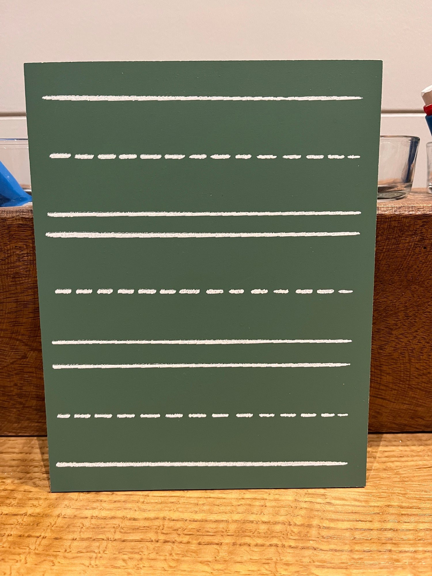 (NQP) Travel Size 3 Line Chalkboard (Green)