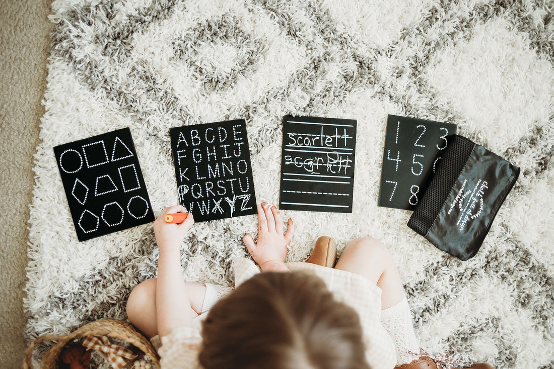 Travel Size Uppercase ABC Chalkboard