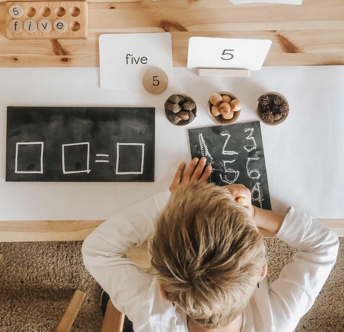 Travel Size Numbers Chalkboard