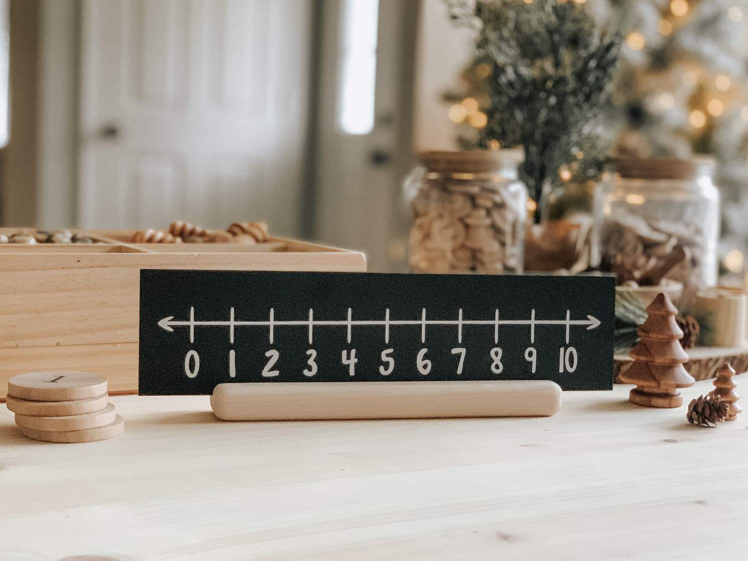 Number Line Chalkboard