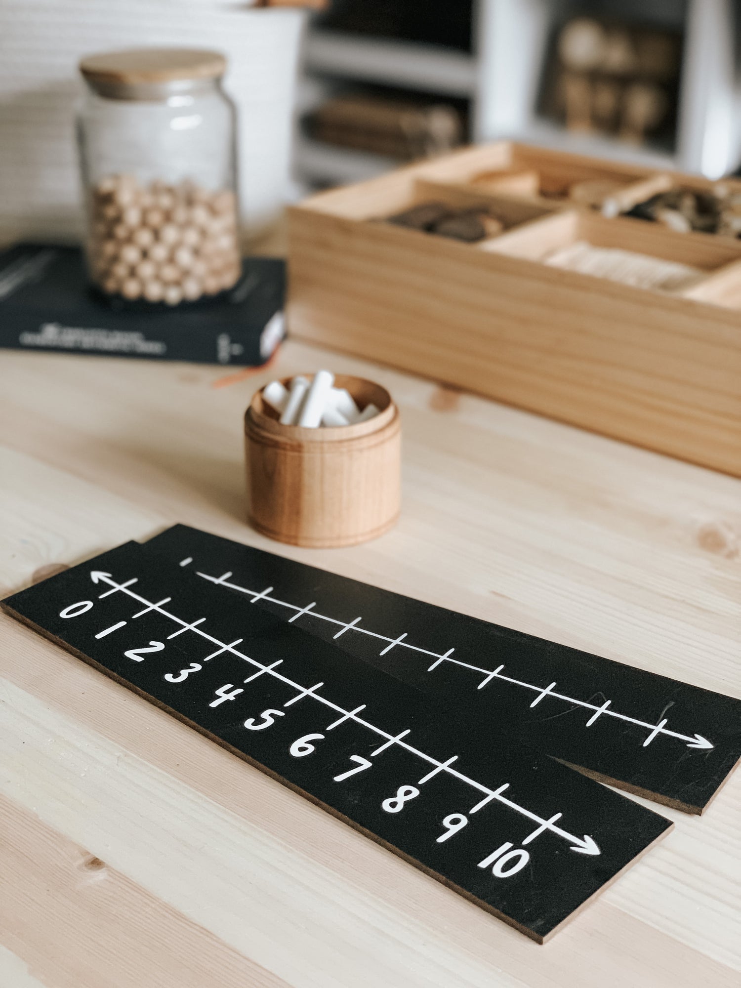 Number Line Chalkboard