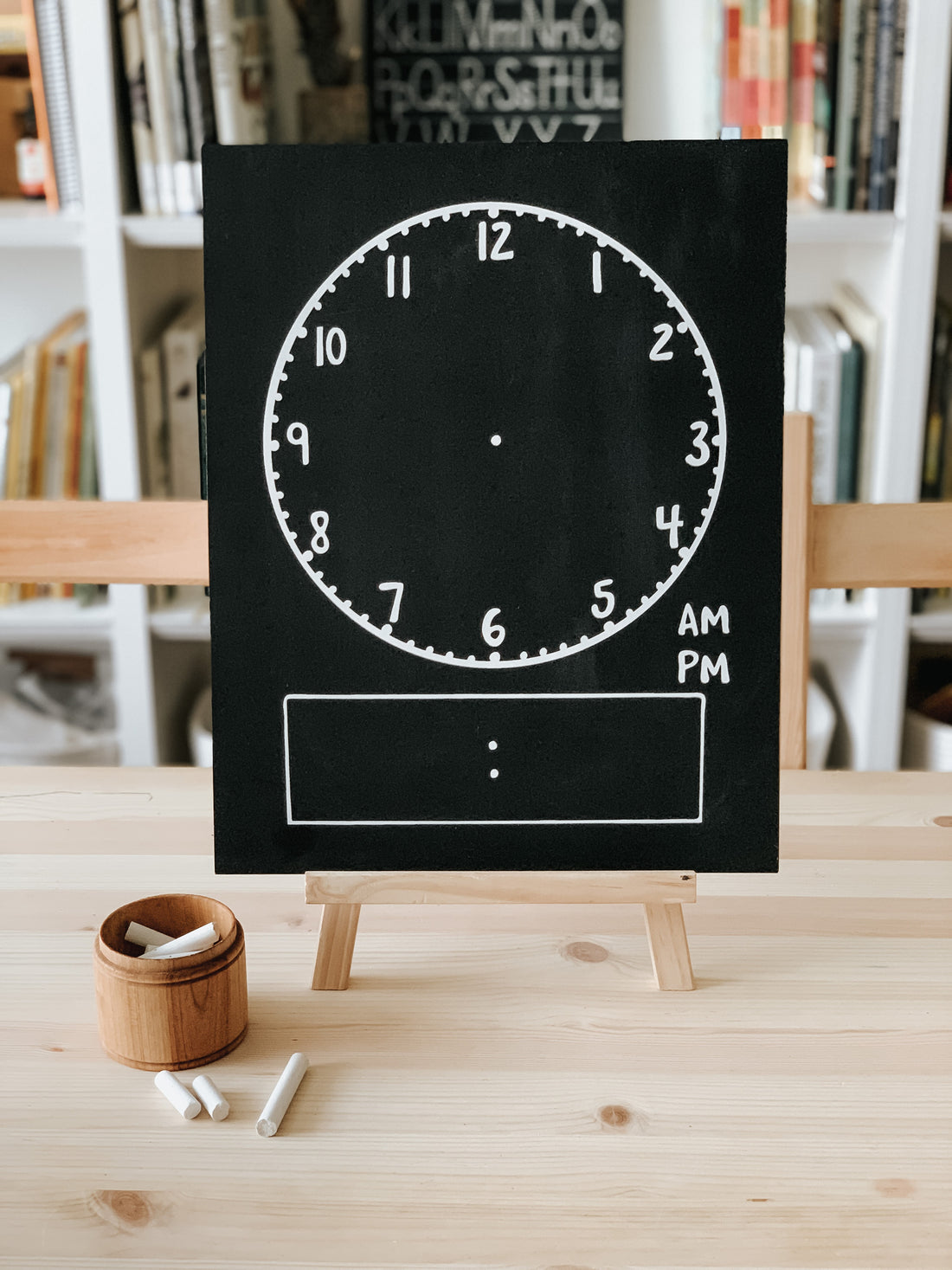 Clock Trace-n-Erase Chalkboard®