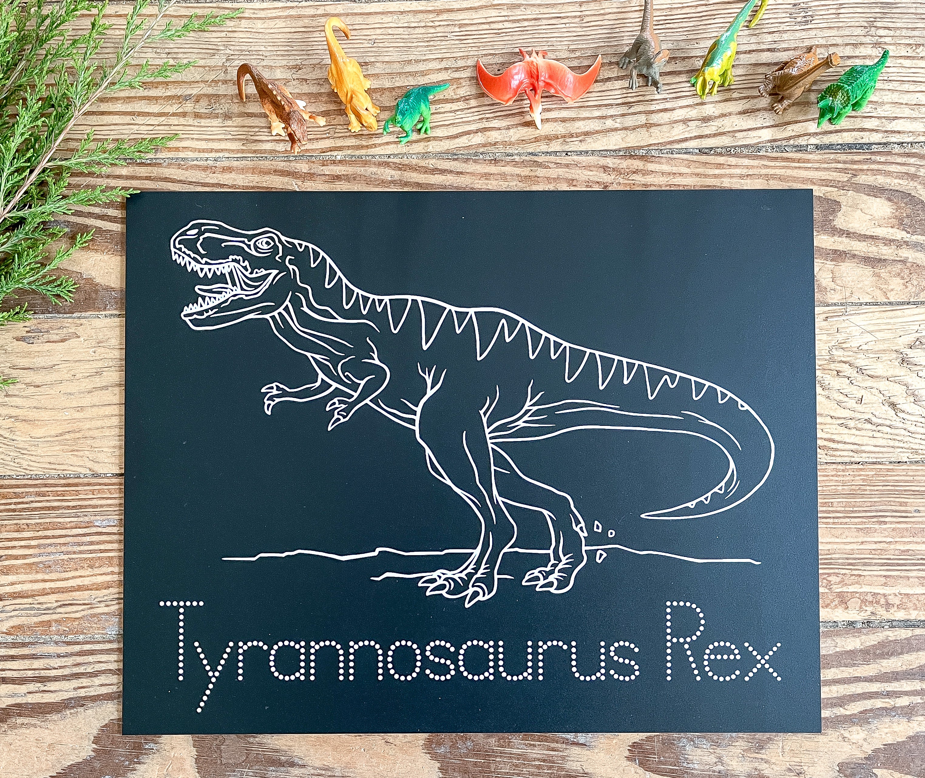 First Day of School Board，10 x 12 Reusable Erasable Dinosaur Chalkbo –  SKYDUE