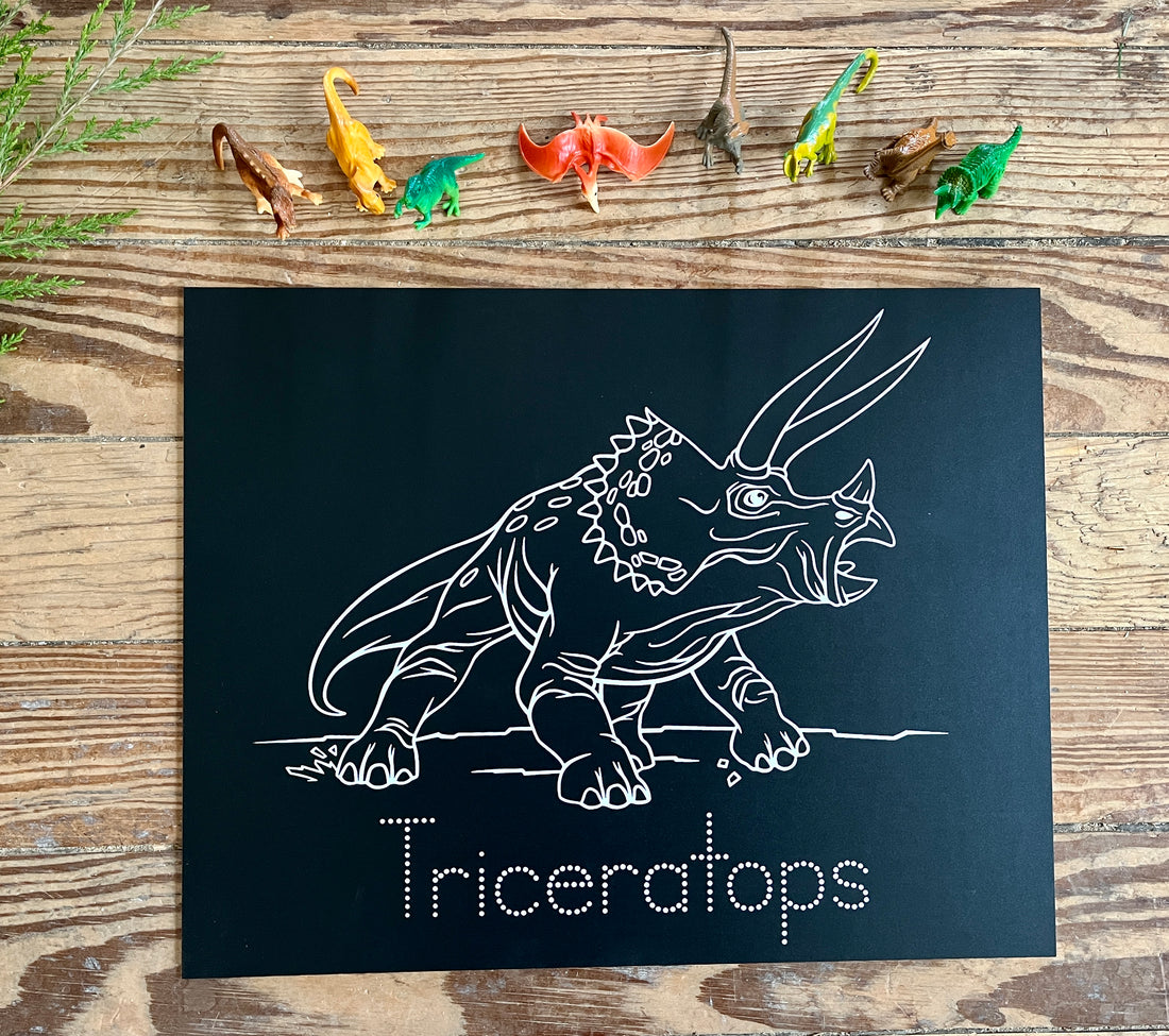 Triceratops Trace-n-Erase Chalkboard®