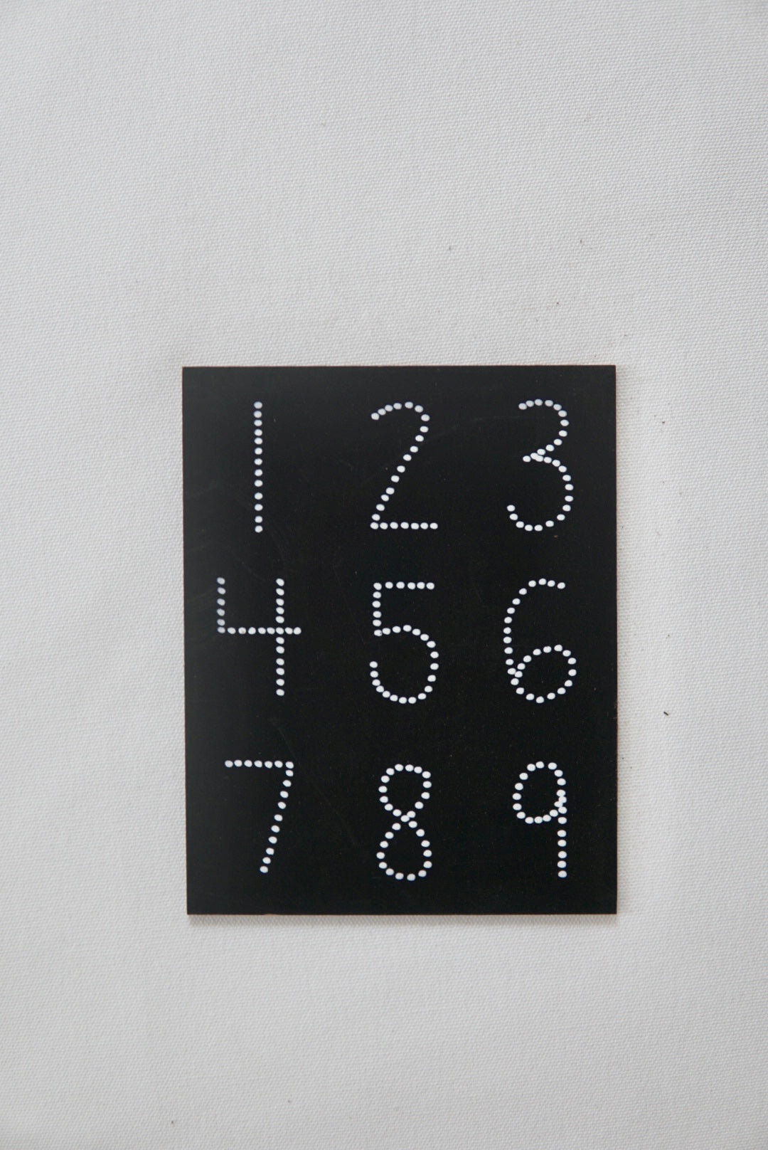 Travel Size Numbers Chalkboard