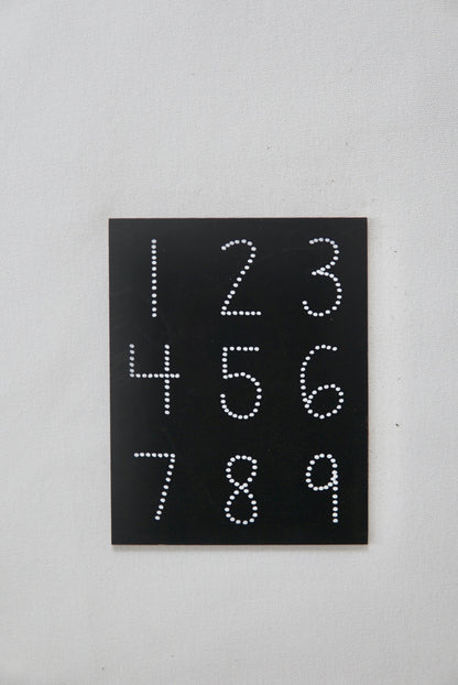 Travel Size Numbers Chalkboard