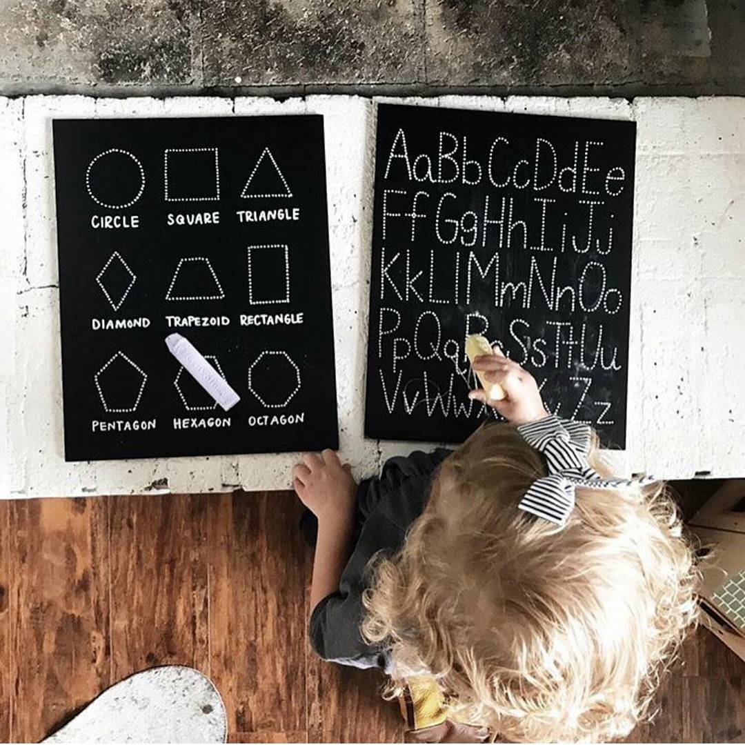 Traceable Shapes Trace-n-Erase Chalkboard®