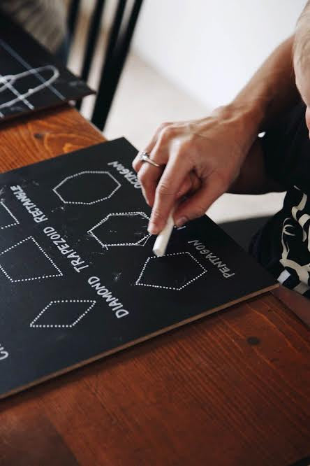 Traceable Shapes Trace-n-Erase Chalkboard®